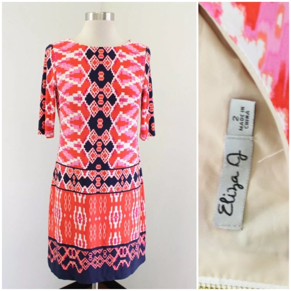 Eliza J Geometric Shift Dress